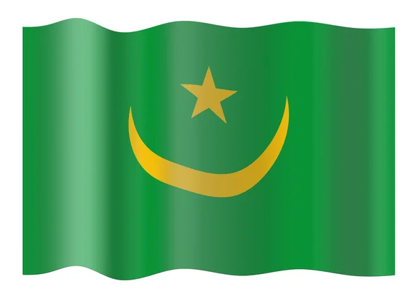 毛里塔尼亚的旗子 — 图库照片