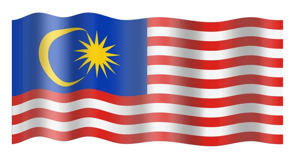 Bandiera di malaysia — Foto Stock