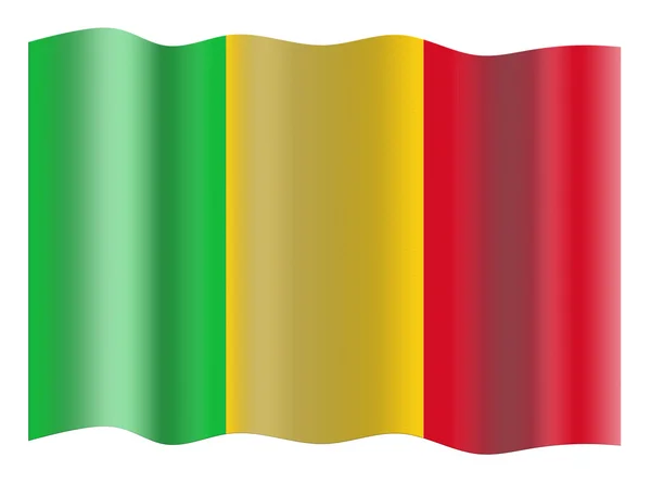 Flaga mali — Zdjęcie stockowe