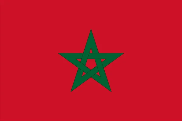 Σημαία του Μαρόκου — Φωτογραφία Αρχείου