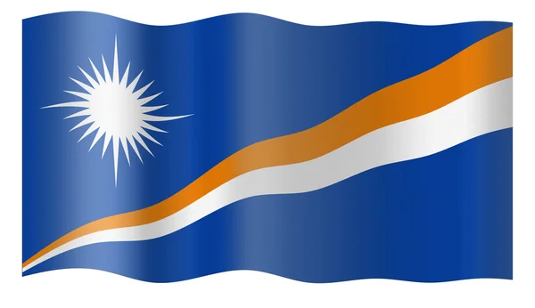 Flaga Wysp Marshalla — Zdjęcie stockowe
