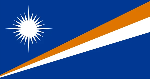 Marshall Adaları Bayrağı — Stok fotoğraf