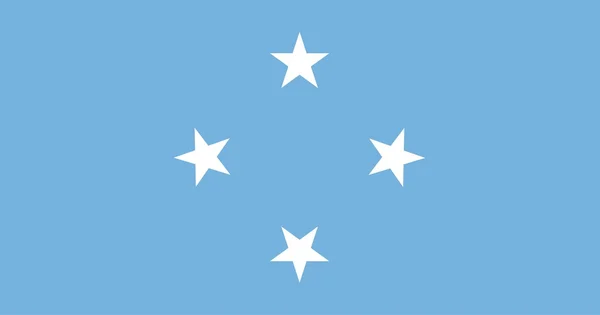 Bandeira da micronésia — Fotografia de Stock