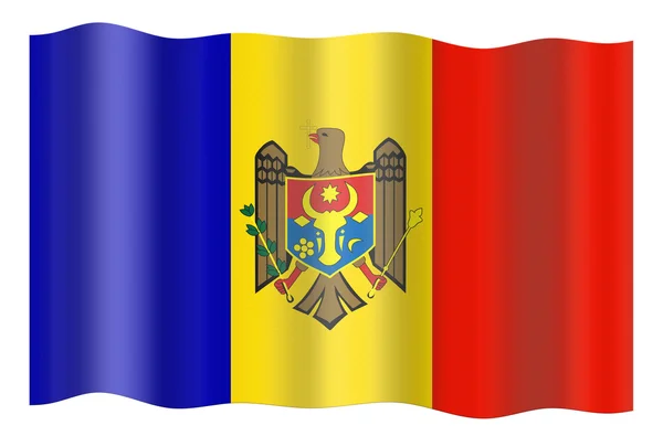 Moldávie vlajka — Stock fotografie