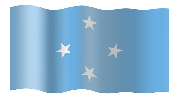 Прапор Федеративні Штати Мікронезії — стокове фото