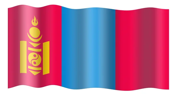 Bandera de Mongolia —  Fotos de Stock