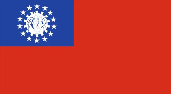 Bandera de myanmar — Foto de Stock