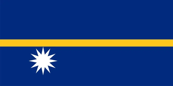 Nauru zászlaja — Stock Fotó