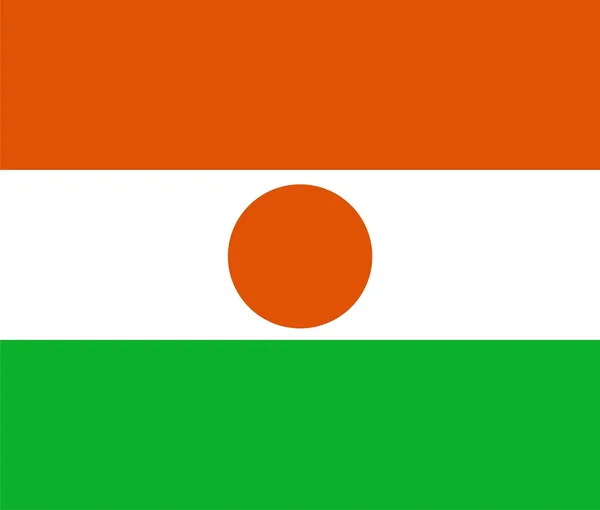 国旗的尼日尔 — 图库照片