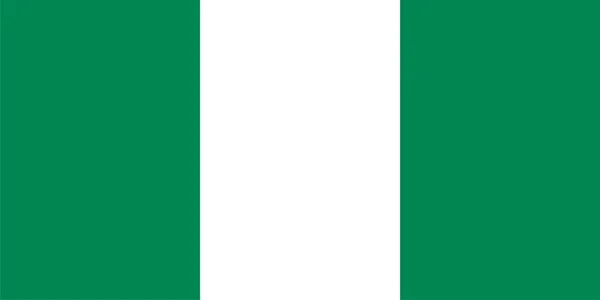 Flagge Nigerias — Stockfoto