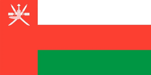 Bandiera dell'Oman — Foto Stock