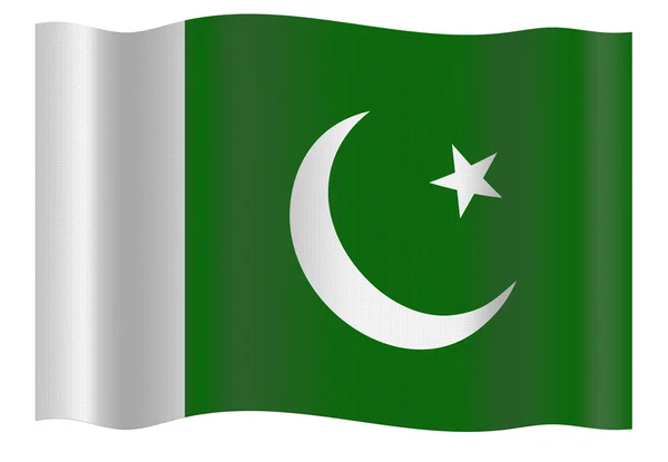 Pakistan flagga — Stockfoto