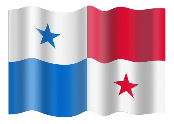 Panama zászlaja — Stock Fotó