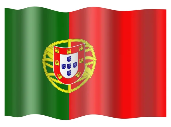 Portugalsko vlajka — Stock fotografie