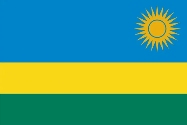 Flag of Ruanda — Stock Photo, Image