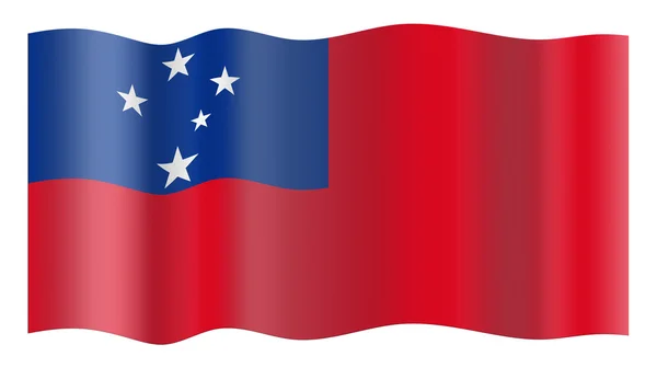 Flaga samoa — Zdjęcie stockowe