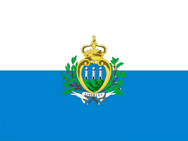 Flaga San marino — Zdjęcie stockowe