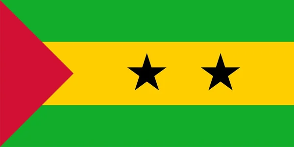 Flag of Sao Tome and Principe — Stock Photo, Image
