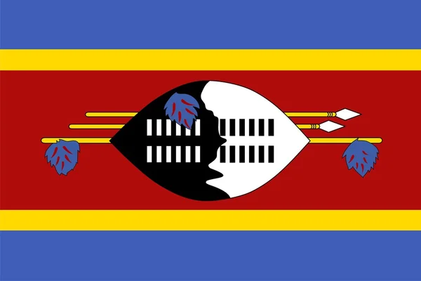 Bandiera dello Swaziland — Foto Stock