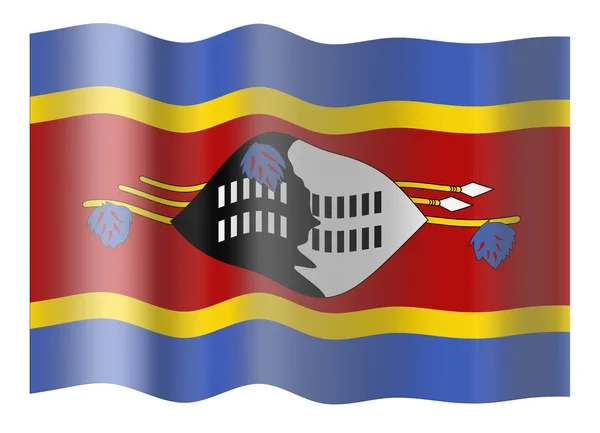 Vlag van swaziland — Stockfoto