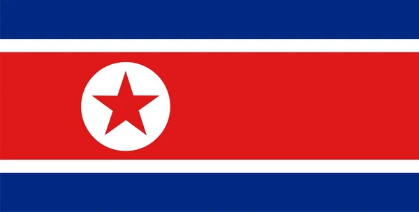 Bandiera di Corea del Nord — Foto Stock