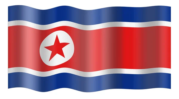 उत्तर कोरियाचा ध्वज — स्टॉक फोटो, इमेज