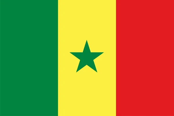 Senegalin lippu — kuvapankkivalokuva