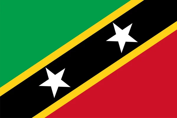 Flagge der Heiligen Christopher und Nevis — Stockfoto