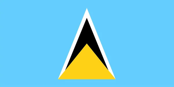 Saint Lucia flagga — Stockfoto