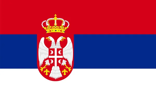 Serbia Flag — Stock Photo, Image