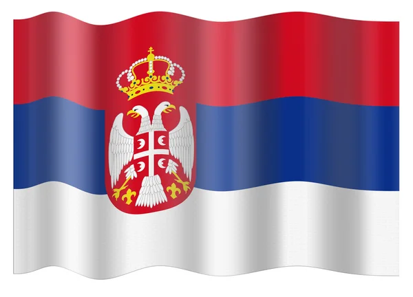 Sırbistan bayrağı — Stok fotoğraf