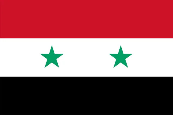 Flagge von Syrien — Stockfoto