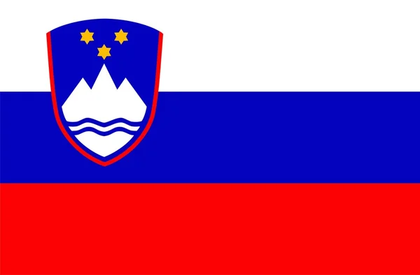 Slovénie Drapeau — Photo