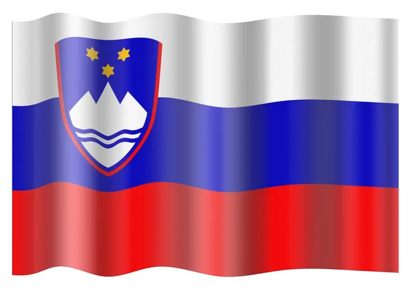 Slovinsko vlajka — Stock fotografie