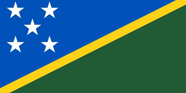 Zászló Salamon-szigetek — Stock Fotó