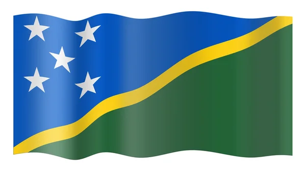 Bandiera di Solomon Islands — Foto Stock