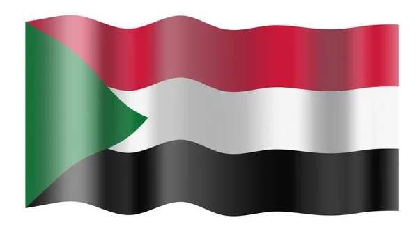 Флаг Судана . — стоковое фото