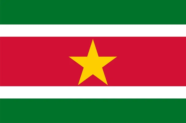 Surinamei zászlaja — Stock Fotó