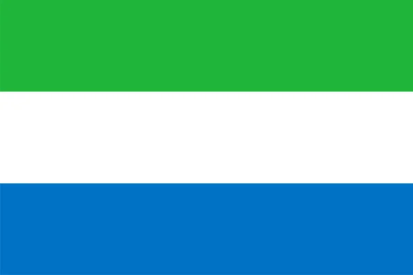 Флаг Сьерра-Леоне — стоковое фото
