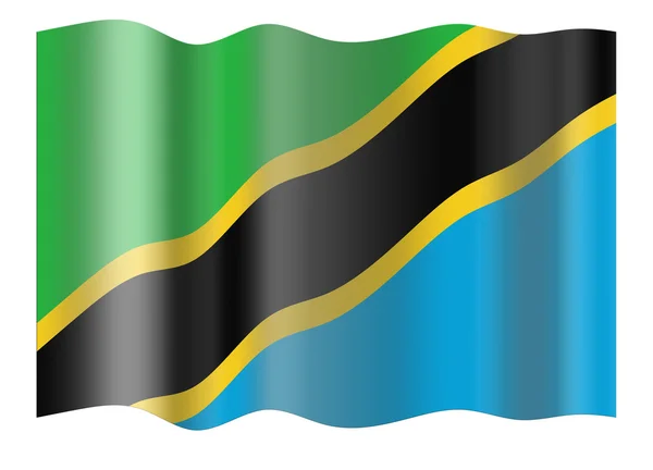 Vlag van sierra tanzania — Stockfoto