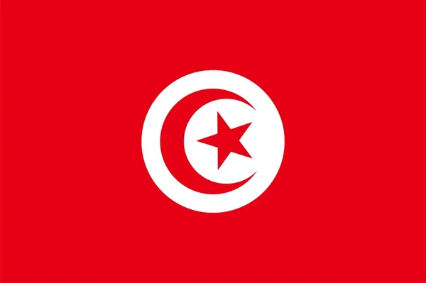 突尼斯的旗子 — 图库照片