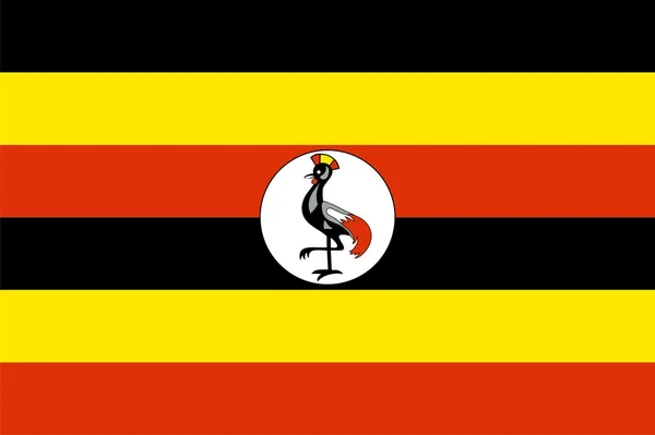 Bandiera di uganda — Foto Stock