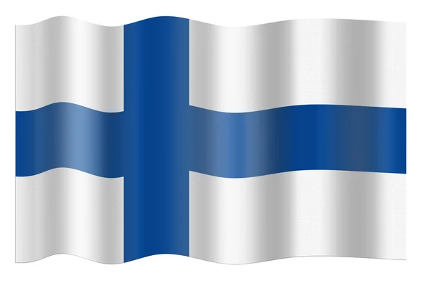Finn zászló — Stock Fotó