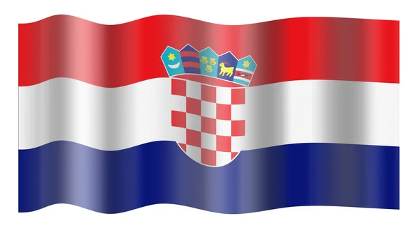 Croatia Flag — Stock Photo, Image