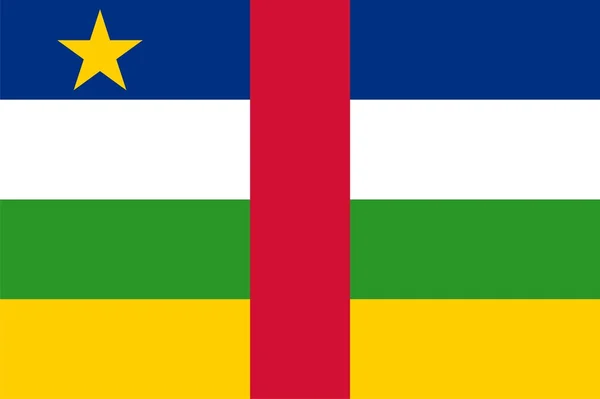 Vlajka Středoafrické republiky — Stock fotografie