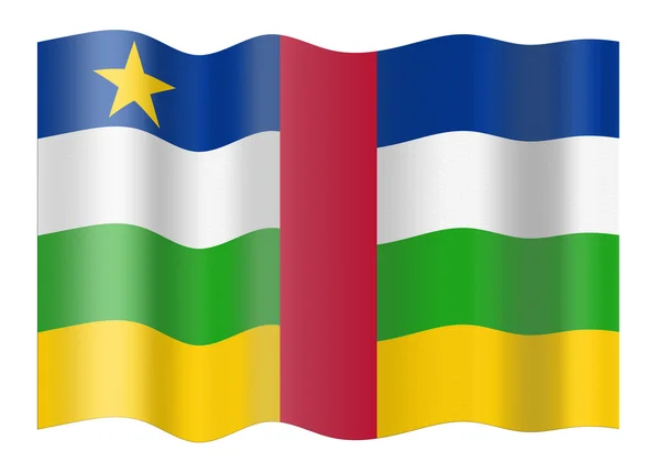 Flagge der Zentralafrikanischen Republik — Stockfoto