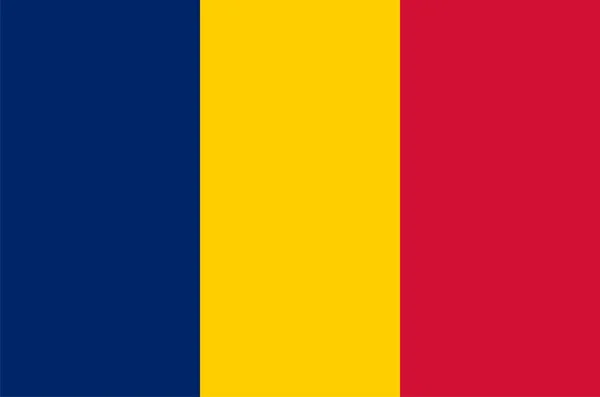 Flaga środkowego Czadu — Zdjęcie stockowe