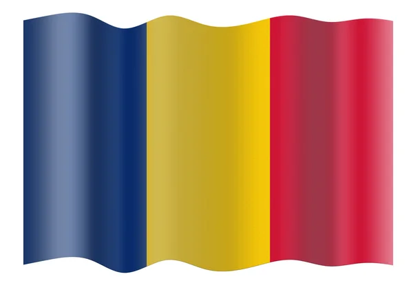 Σημαία του Τσαντ κεντρική — Φωτογραφία Αρχείου