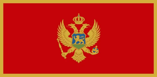 Montenegros flagga — Stockfoto