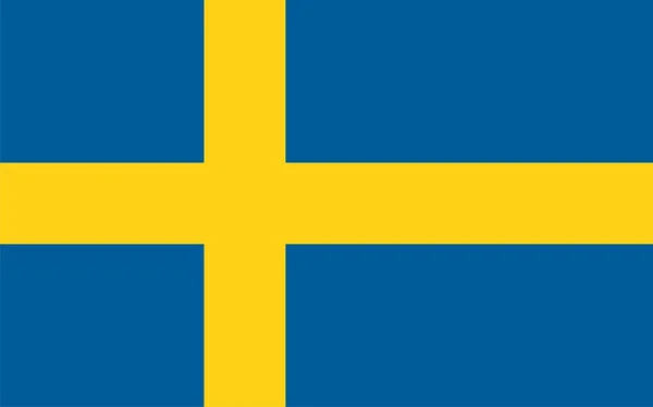 Schwedische Flagge — Stockfoto